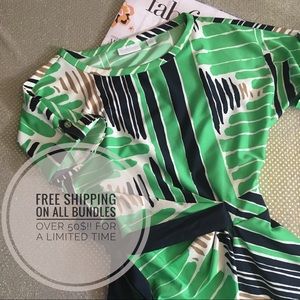 New York and Company bright summer wrap dress